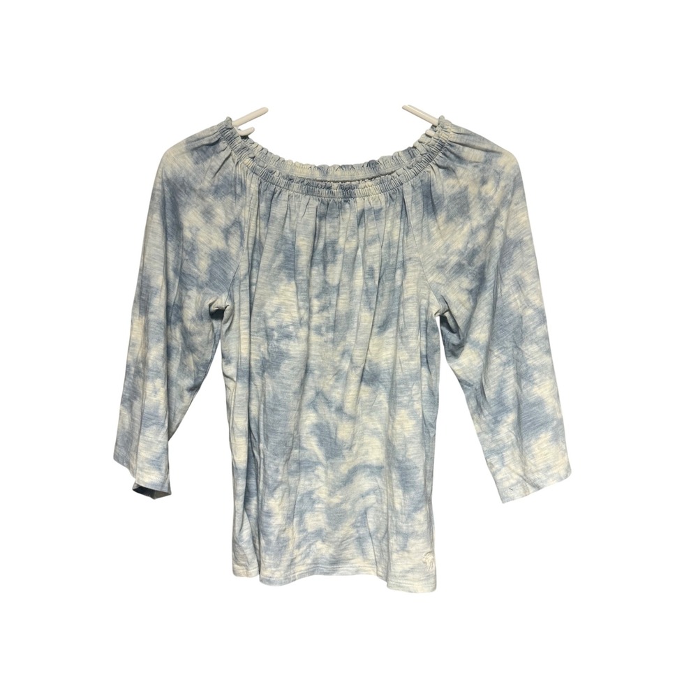 Abercrombie Kids Girls Tie Dye Off Shoulder 3/4 Sleeve Top Shirt‎ Size 11/12